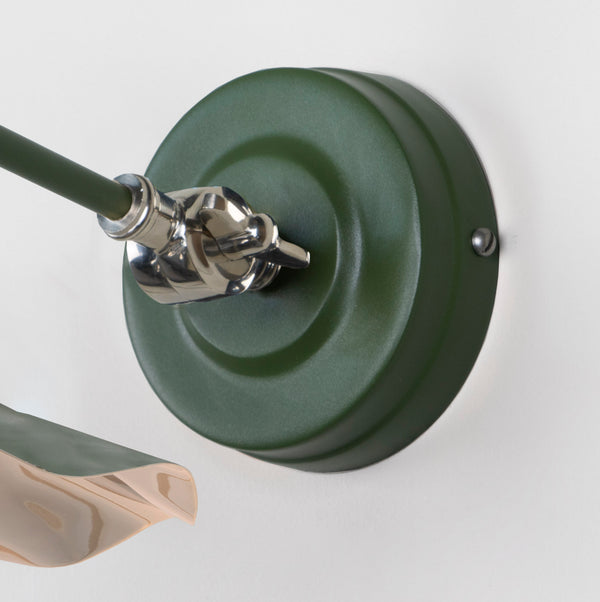 Smooth Nickel Flora Wall Light