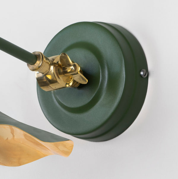 Smooth Brass Flora Wall Light