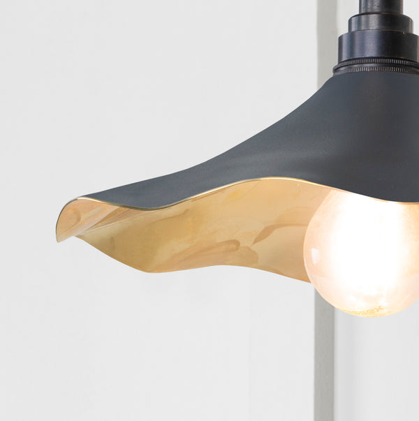 Smooth Brass Flora Wall Light