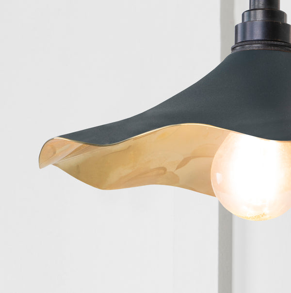 Smooth Brass Flora Wall Light