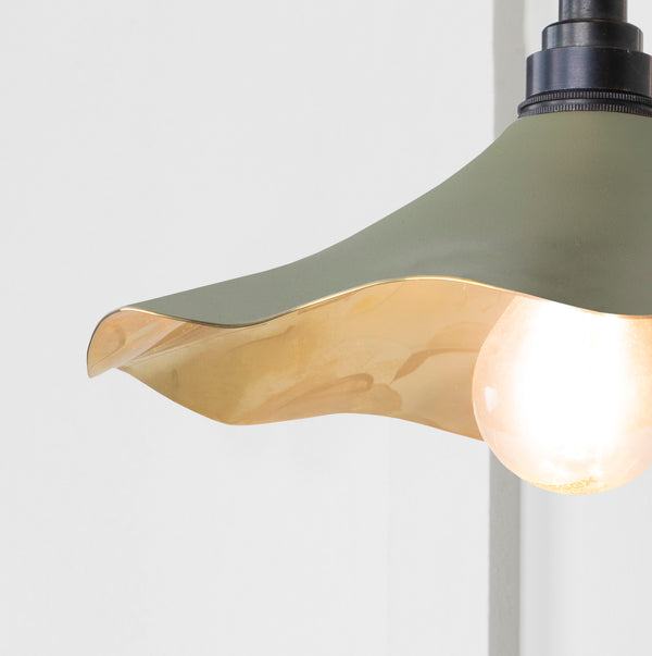 Smooth Brass Flora Wall Light