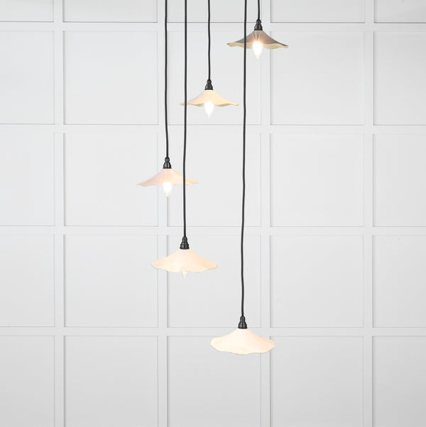 From The Anvil's Smooth Brass Smooth Brass Flora Cluster Pendant