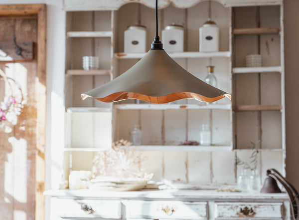 Smooth Copper Flora Pendant