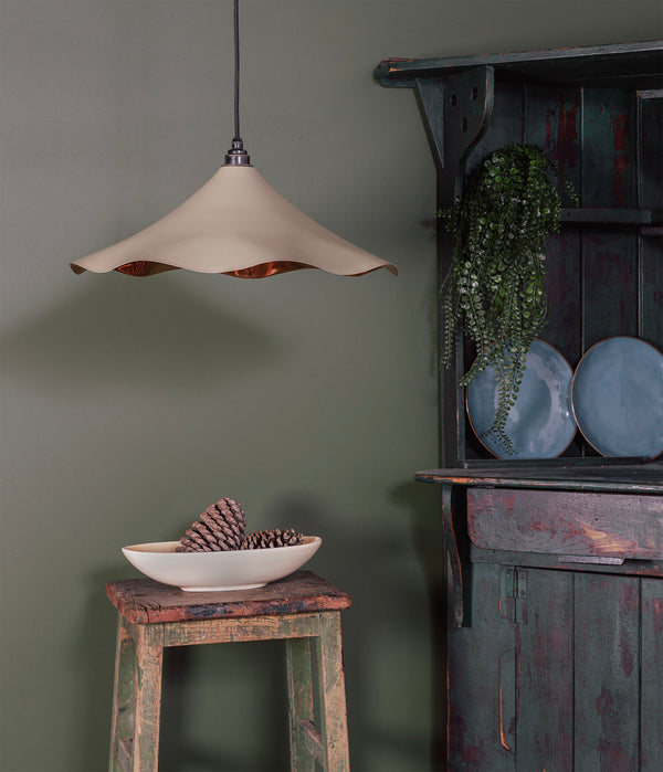 Smooth Copper Flora Pendant