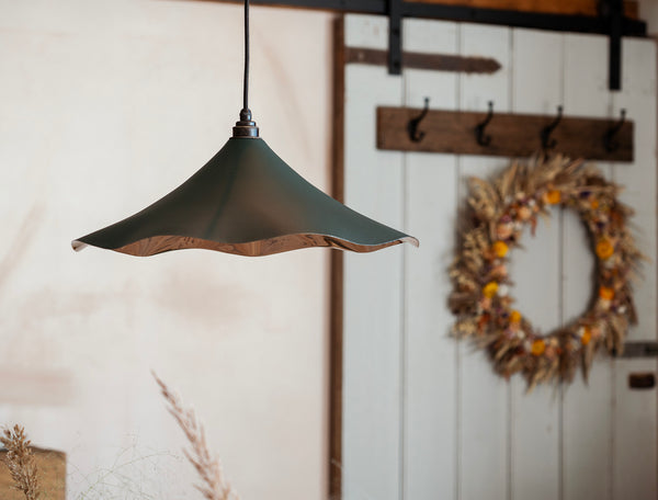 Smooth Nickel Flora Pendant