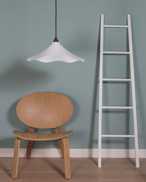 Smooth Nickel Flora Pendant