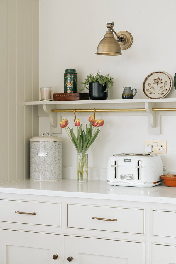 Aged Brass Brindley Wall Light