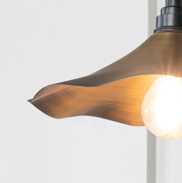 Aged Brass Flora Wall Light