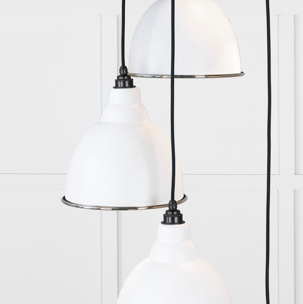 Smooth Nickel Brindley Cluster Pendant