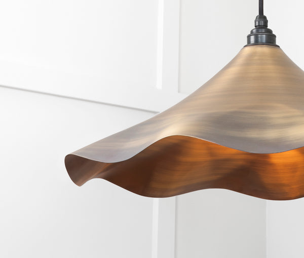 Aged Brass Flora Pendant