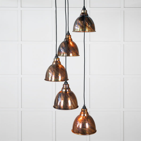 From The Anvil, Burnished Brindley Cluster Pendant, Interior Light Pendants, Cluster Pendants