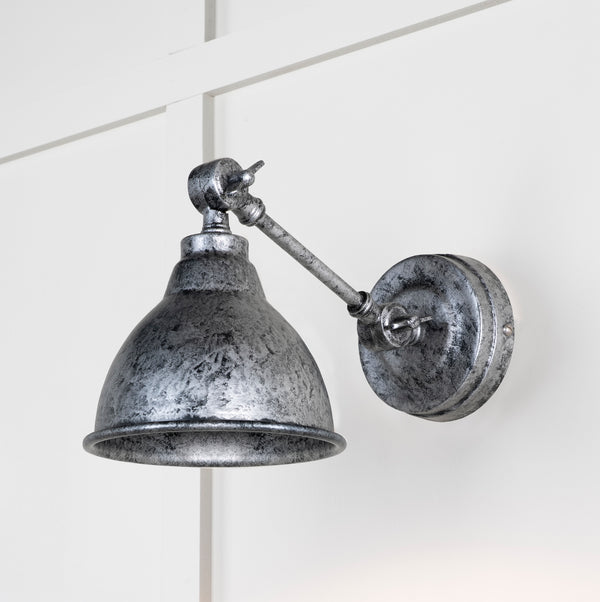 Pewter Brindley Wall Light by From The Anvil