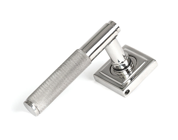 From The Anvil, Brompton Lever on Rose Set (Square), Door Handles, Concealed