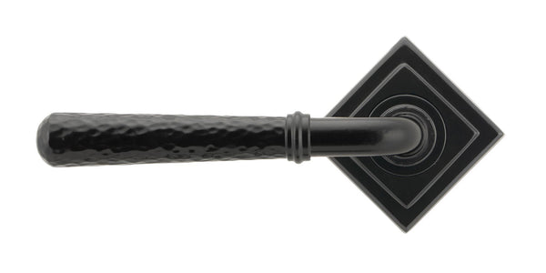 Hammered Newbury Lever on Rose Set (Unsprung) by From The Anvil