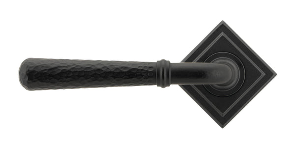 Hammered Newbury Lever on Rose Set (Unsprung) by From The Anvil