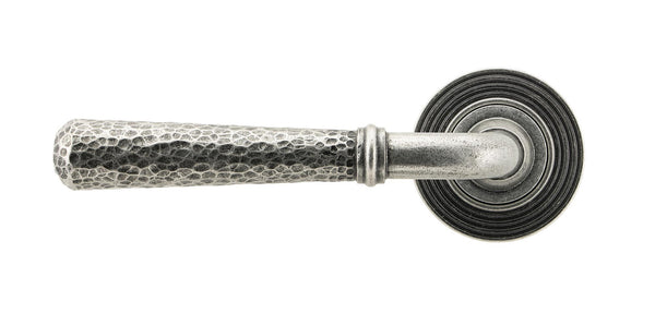 Hammered Newbury Lever on Rose Set (Unsprung) by From The Anvil