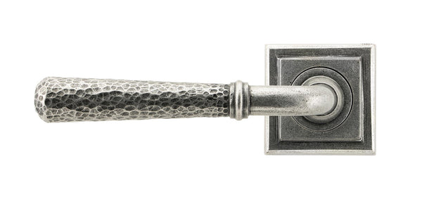 Hammered Newbury Lever on Rose Set (Unsprung) by From The Anvil