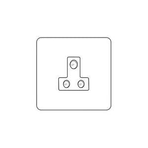 Windsor Range Matt Antique Brass Switches & Sockets, WN92 - 5 Amp 3 Round Pin Socket by Heritage Brass By M-Marcus