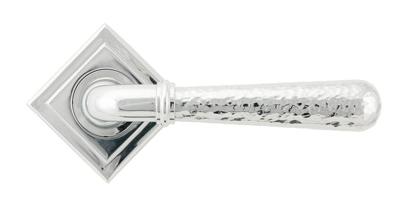 Hammered Newbury Lever on Rose Set (Unsprung) by From The Anvil