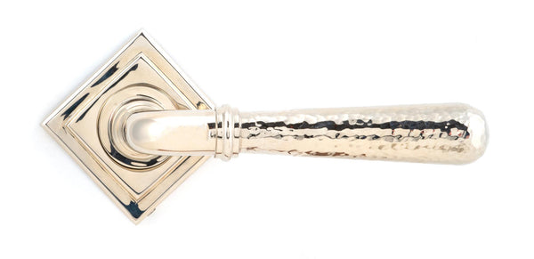 Hammered Newbury Lever on Rose Set (Unsprung) by From The Anvil