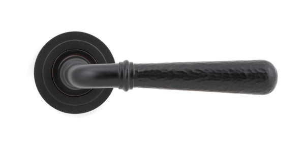Hammered Newbury Lever on Rose Set (Unsprung) by From The Anvil
