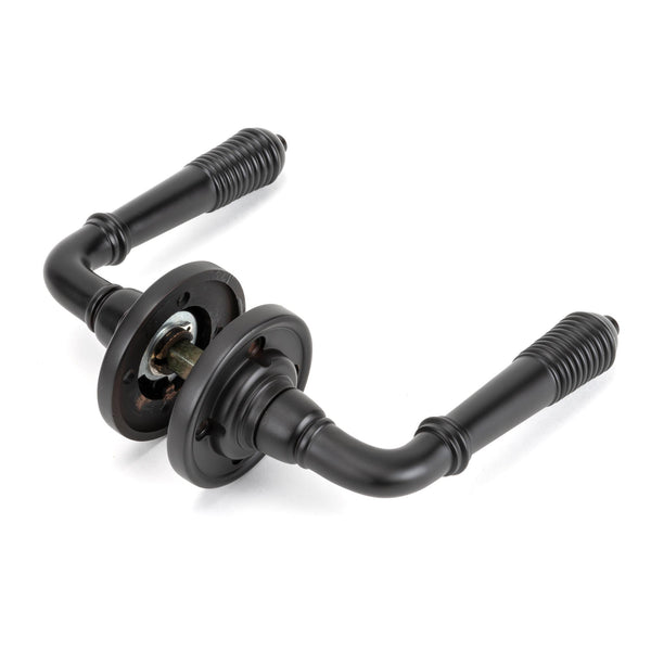 Reeded Lever on Rose Set by From The Anvil