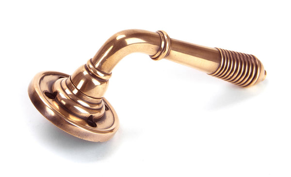 Reeded Lever on Rose Set by From The Anvil