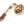 From The Anvil's Polished Bronze Reeded Lever on Rose Set