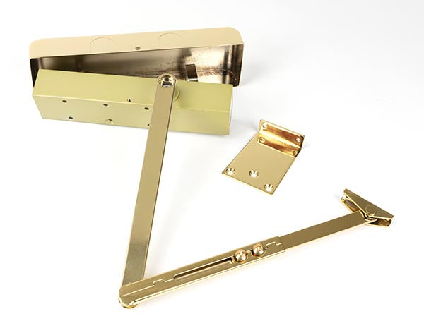 Polished Brass Size 2-5 Door Closer & Cover