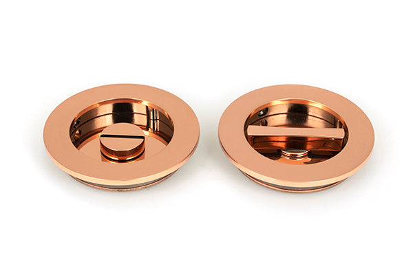 From The Anvil, 75mm Plain Round Pull - Privacy Set, Sliding Door Hardware, Round Pulls - Privacy