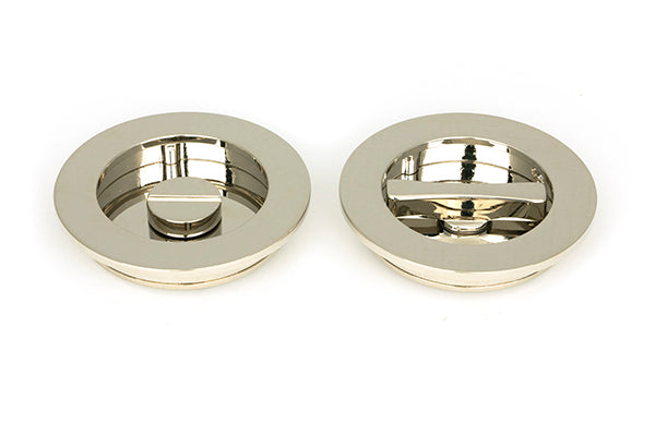 From The Anvil, 75mm Plain Round Pull - Privacy Set, Sliding Door Hardware, Round Pulls - Privacy