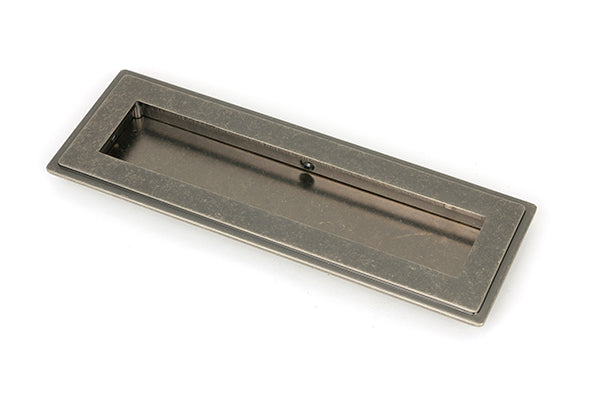 Pewter 175mm Art Deco Rectangular Pull