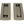 Pewter 175mm Art Deco Rectangular Pull - Privacy Set