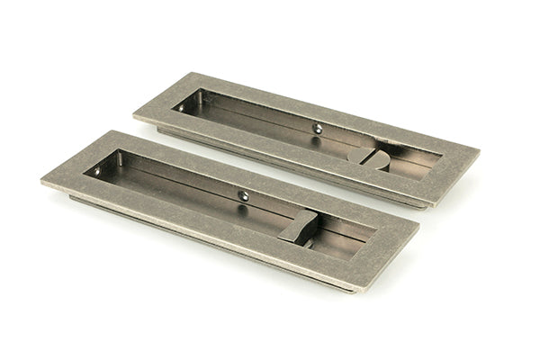 From The Anvil, 175mm Plain Rectangular Pull - Privacy Set, Sliding Door Hardware, Rectangular Pulls - Privacy