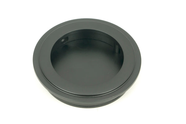From The Anvil's Matt Black Art Deco Round Pull