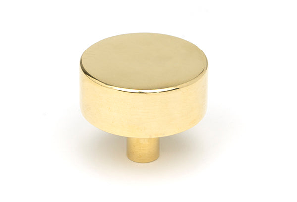 Polished Brass Kelso Cabinet Knob - 38mm (No Rose)