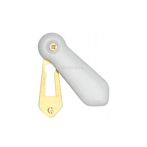 Covered Escutcheon Plain White - Porcelain