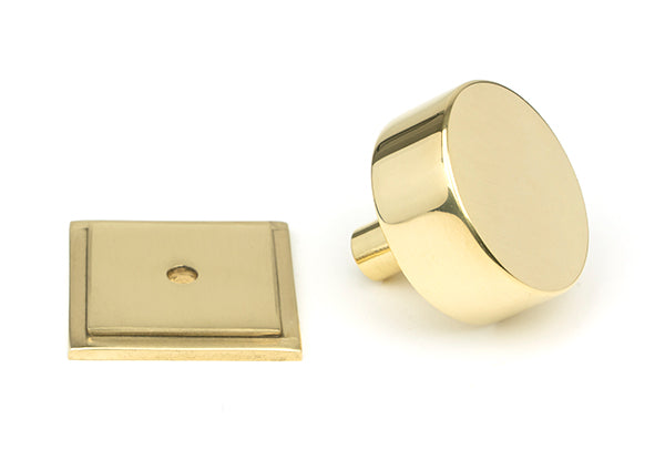 Polished Brass Kelso Cabinet Knob - 38mm (Square)