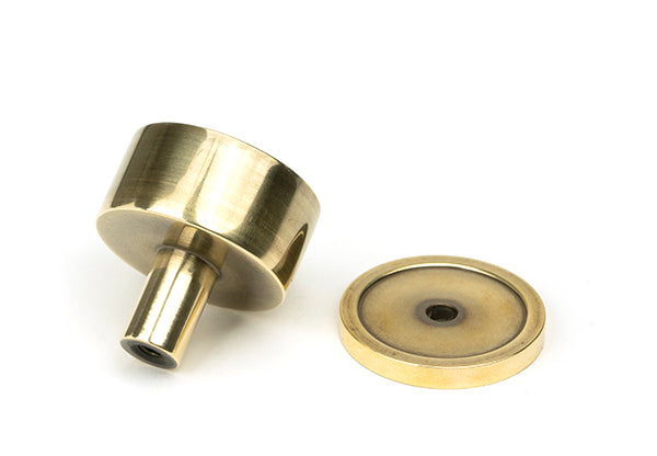 Aged Brass Kelso Cabinet Knob - 32mm (Plain)