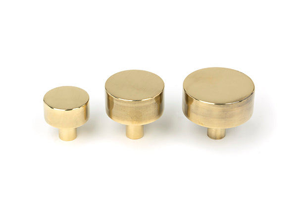 Aged Brass Kelso Cabinet Knob - 32mm (Plain)