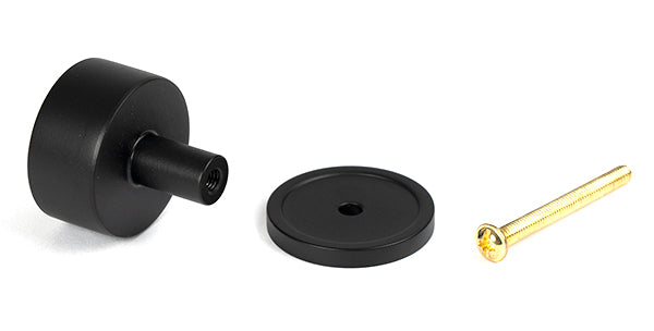 Matt Black Kelso Cabinet Knob - 32mm (Plain)