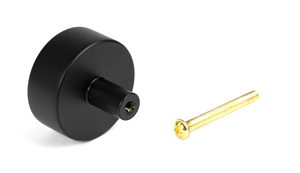 Matt Black Kelso Cabinet Knob - 38mm (No rose)