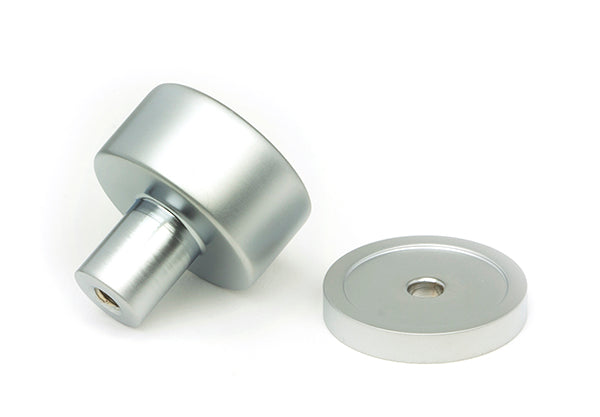 Satin Chrome Kelso Cabinet Knob - 25mm (Plain)