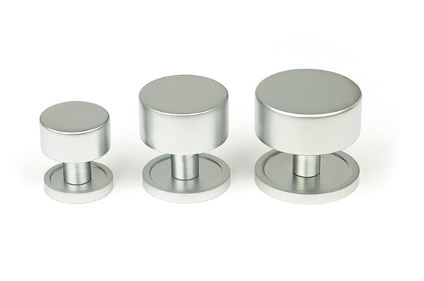 Satin Chrome Kelso Cabinet Knob - 25mm (Plain)