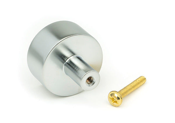 Satin Chrome Kelso Cabinet Knob - 32mm (No rose)