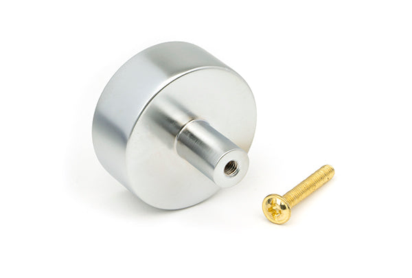 Satin Chrome Kelso Cabinet Knob - 38mm (No rose)