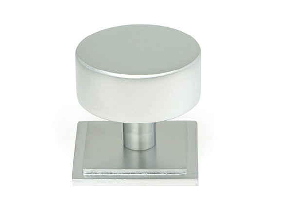 Satin Chrome Kelso Cabinet Knob - 38mm (Square)