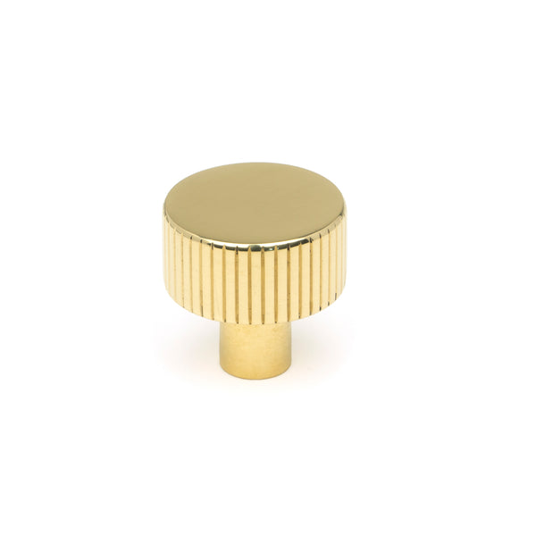 From The Anvil's Polished Brass 25mm Judd Cabinet Knob