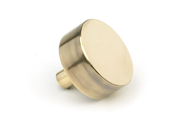 Aged Brass Kelso Cabinet Knob - 38mm (No rose)