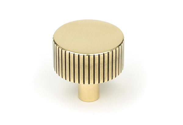 Aged Brass Judd Cabinet Knob - 32mm (No rose)